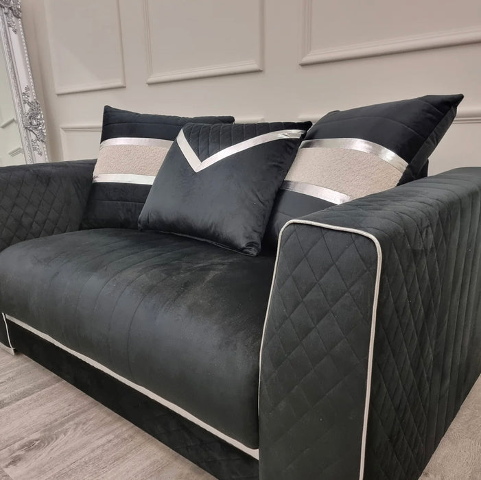 Empire sofa set Silver