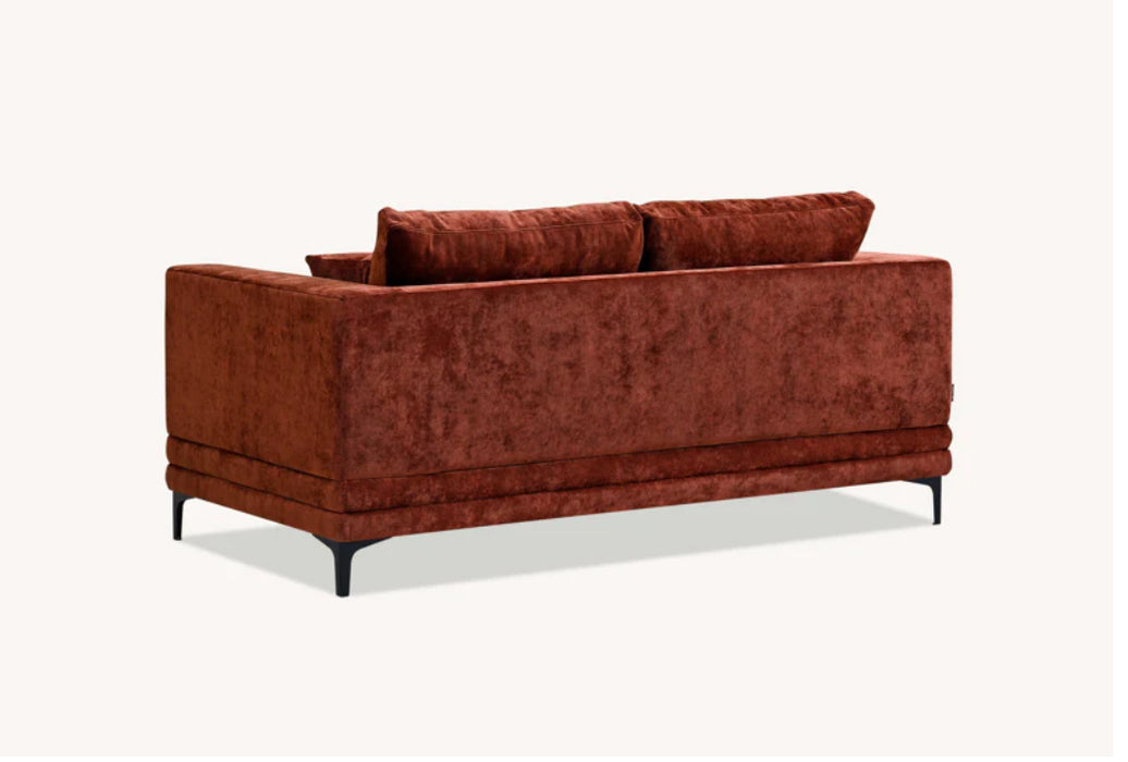 Aluxo Lenox Sofa Range in Rust Velvet