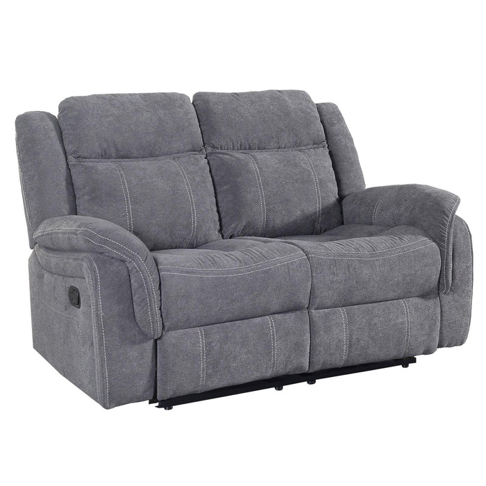 Leonardo Grey Fabric manual Recliners