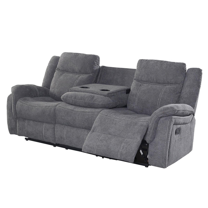 Leonardo Grey Fabric manual Recliners