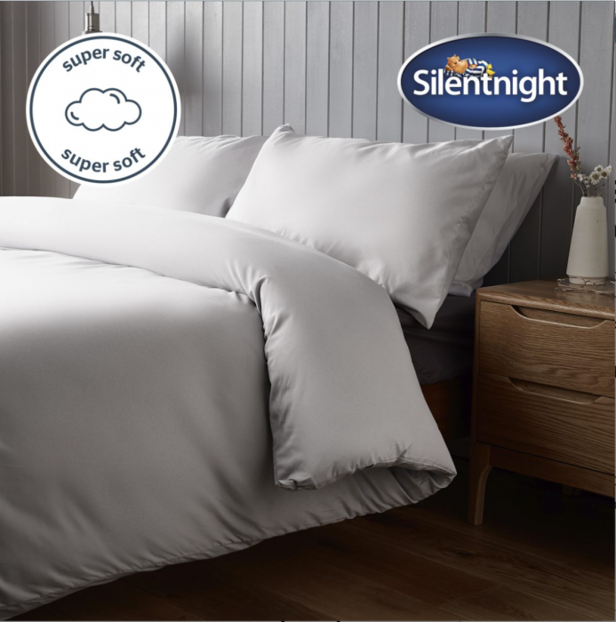 Silentnight Supersoft White Duvet Set