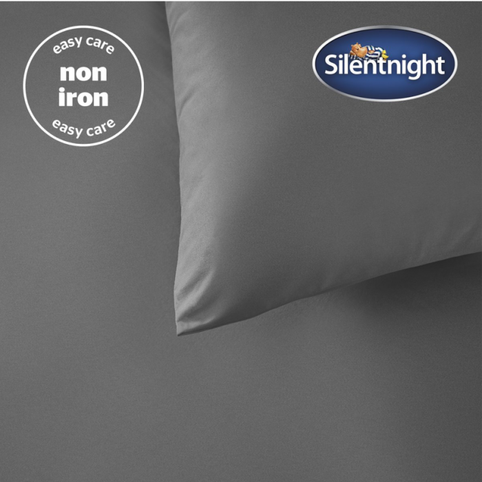 Silentnight Supersoft Charcoal Duvet Set