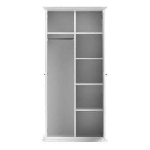 Paris Wardrobe with 2 Doors in Matt Grey