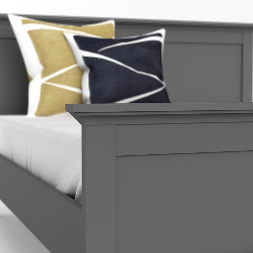 Paris Bed Matt Grey