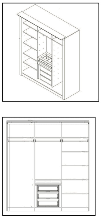 Madrid sliding wardrobe