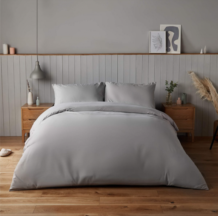 Silentnight Supersoft Dove Grey Duvet Set