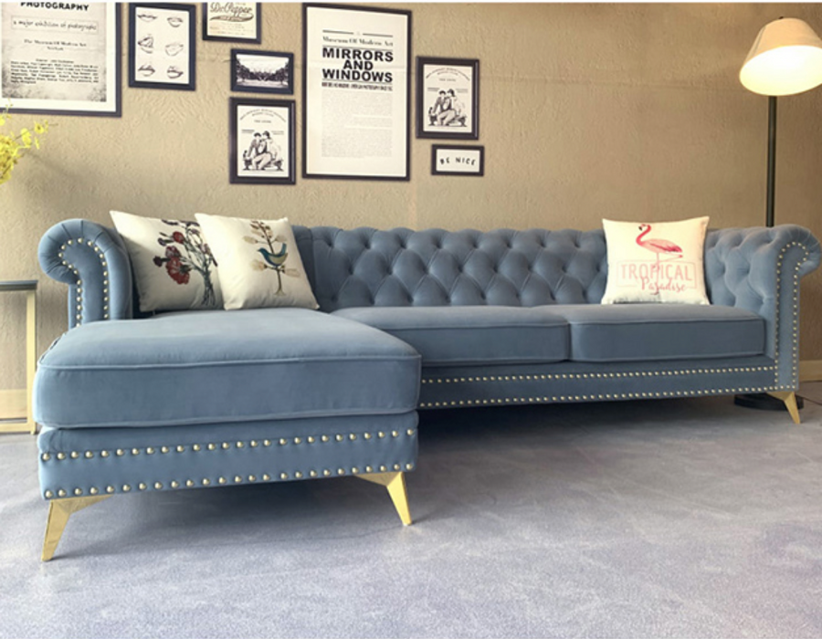 Chesterfield Chaise Sofa