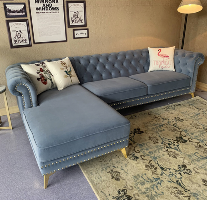 Chesterfield Chaise Sofa