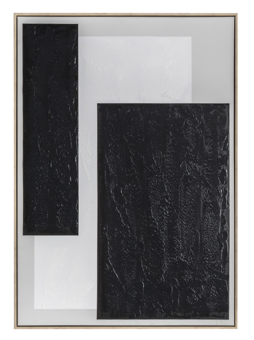 Void Abstract Framed Canvas