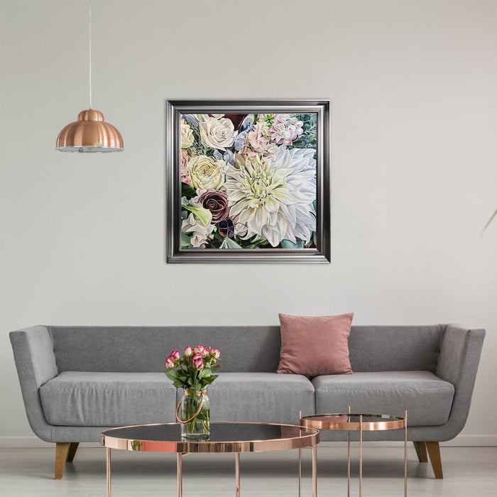 FLORAL BOUQUET 8 FRAMED WALL ART