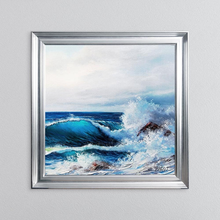 ROLLING WAVES FRAMED WALL ART