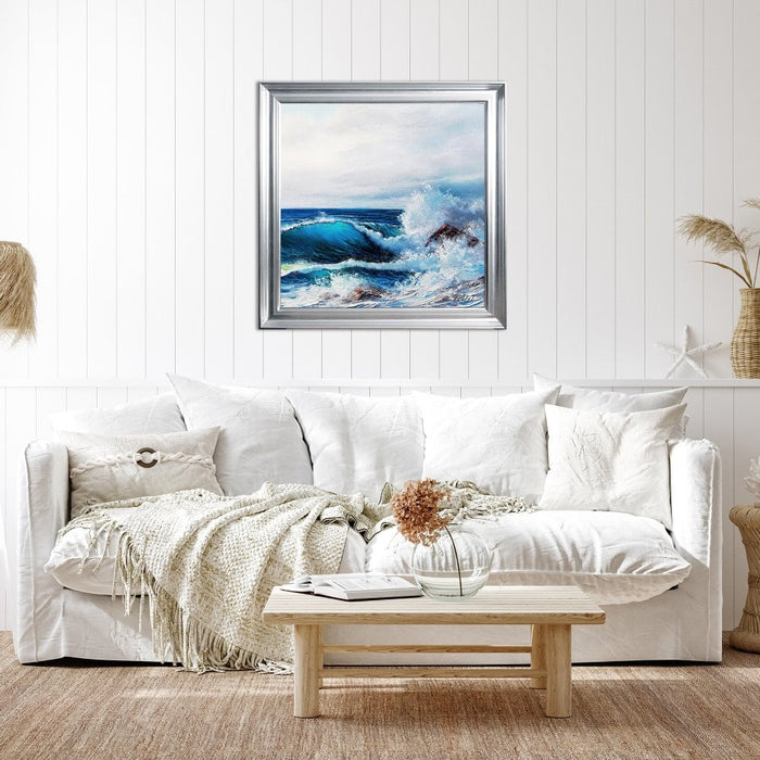 ROLLING WAVES FRAMED WALL ART