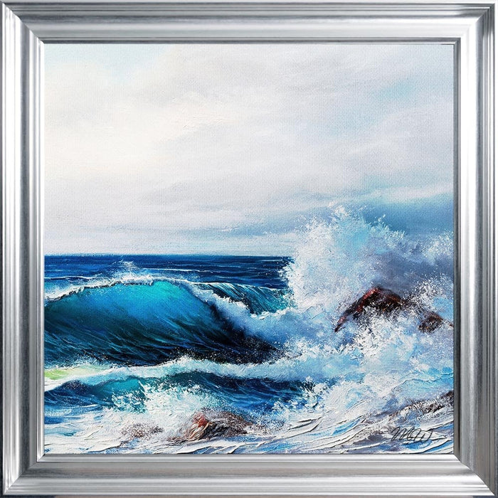 ROLLING WAVES FRAMED WALL ART